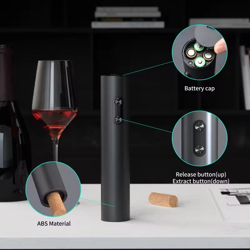 Electric Wine Bottle Opener Automatic Red Wine Corkscrew Wine Opener Wine Tools Kitchen Products