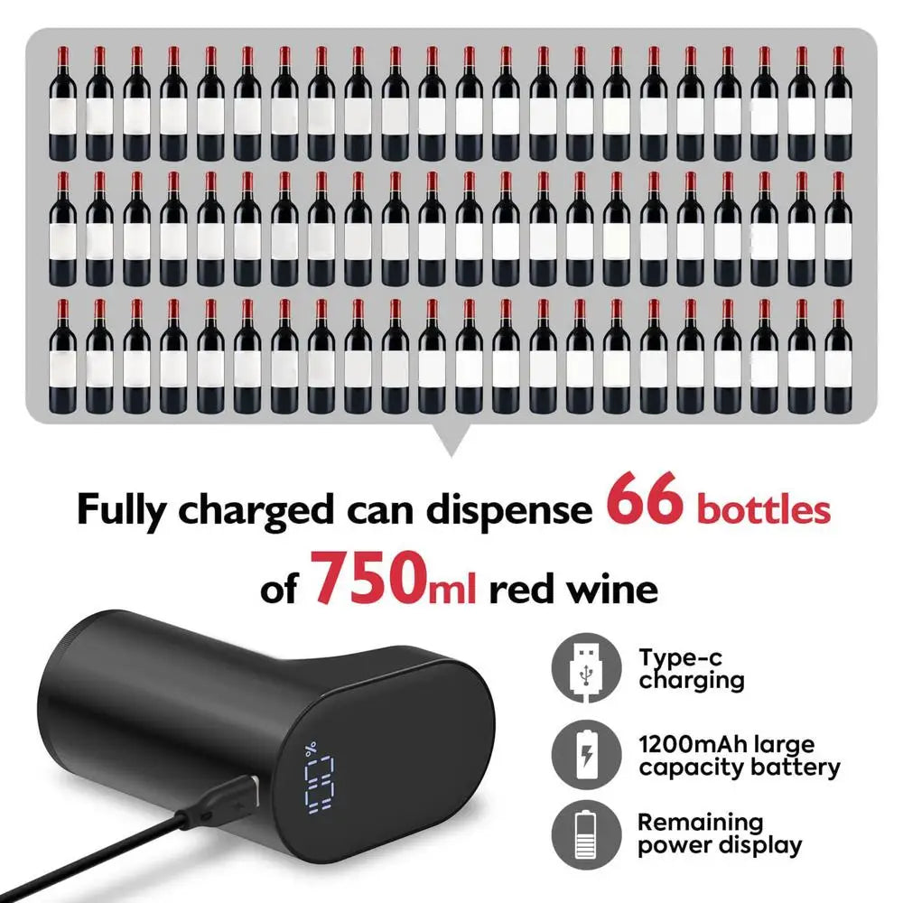 Electric Wine Decanter Wine Aerator Pourer Whiskey Water Dispenser Mini Automatic Wine Decanter Wine Dispenser Wine Accessories