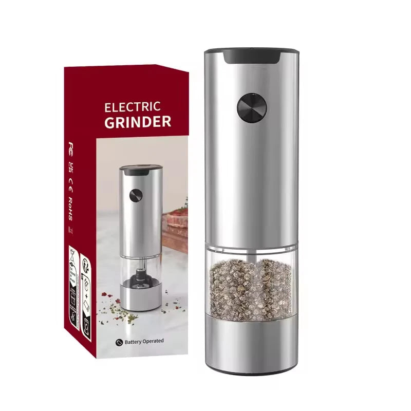 Electric Automatic Salt and Pepper Grinder Set with Led Light Grinder Set Spice Mill Adjustable Spices Grinder Kitchen Tools