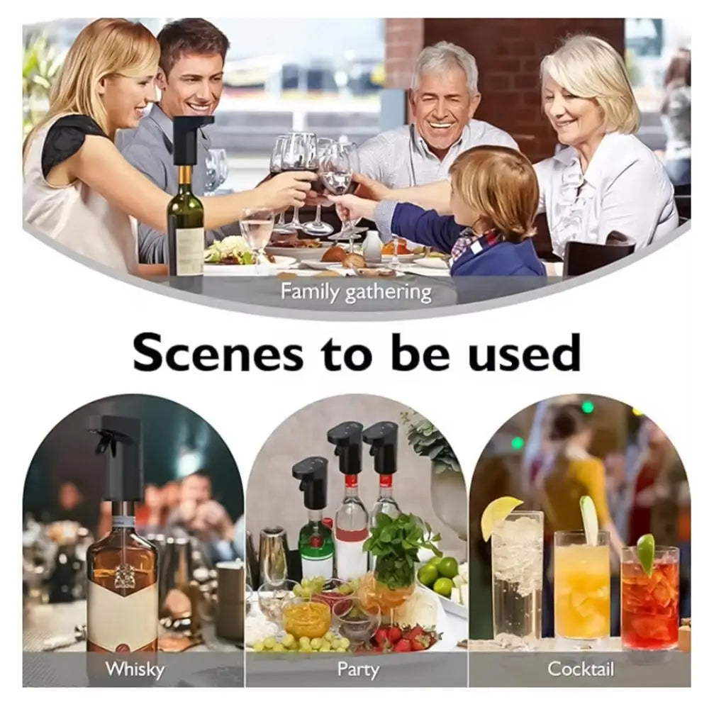 Electric Wine Decanter Wine Aerator Pourer Whiskey Water Dispenser Mini Automatic Wine Decanter Wine Dispenser Wine Accessories