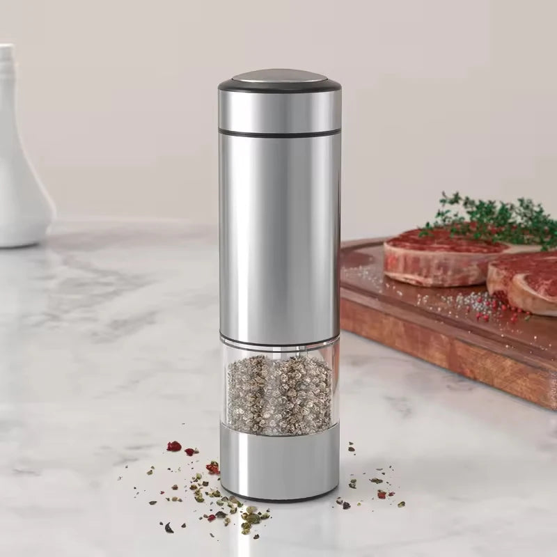 Electric Automatic Salt and Pepper Grinder Set with Led Light Grinder Set Spice Mill Adjustable Spices Grinder Kitchen Tools