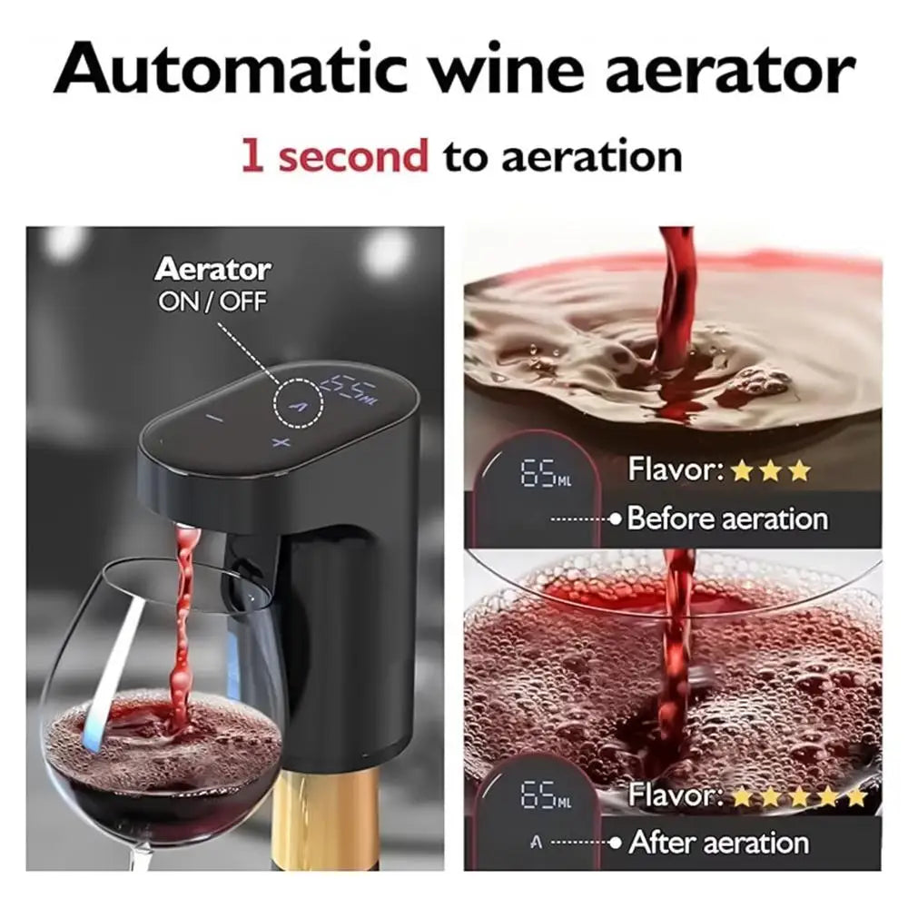 Electric Wine Decanter Wine Aerator Pourer Whiskey Water Dispenser Mini Automatic Wine Decanter Wine Dispenser Wine Accessories