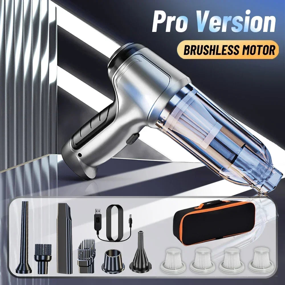95000PA Car Vacuum Cleaner Wireless Powerful Cleaning Machine Auto Robot Car Accessories Home Appliance Strong Suction As Gift
