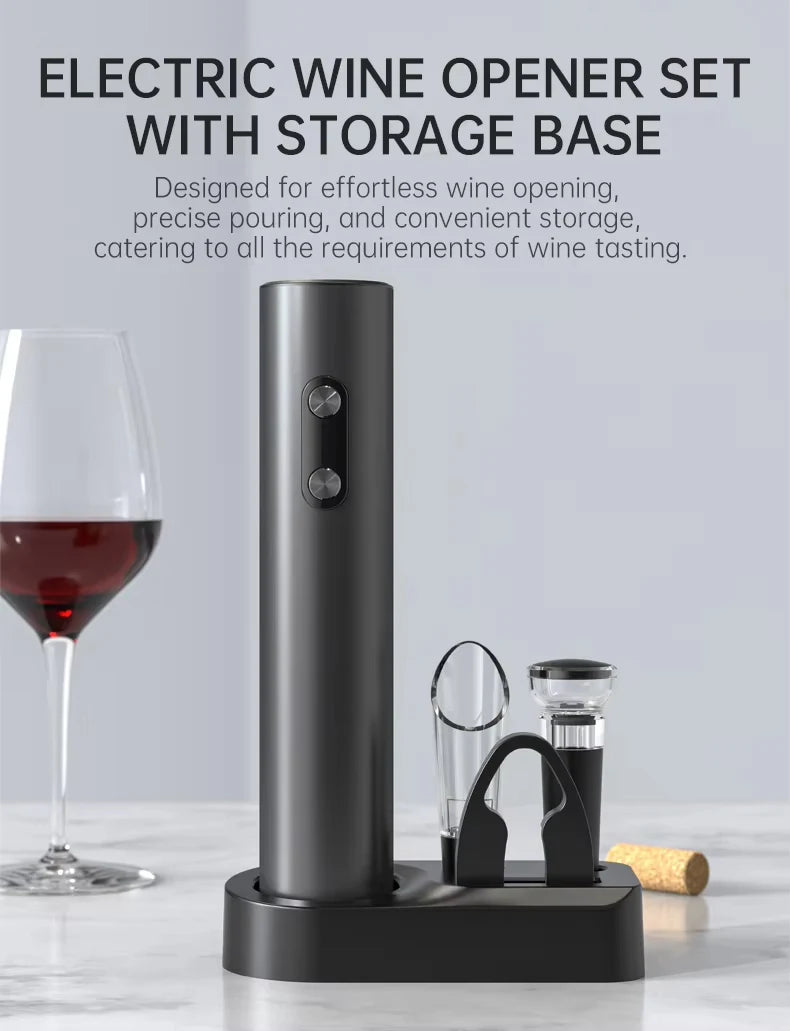 Electric Wine Bottle Opener Automatic Red Wine Corkscrew Wine Opener Wine Tools Kitchen Products