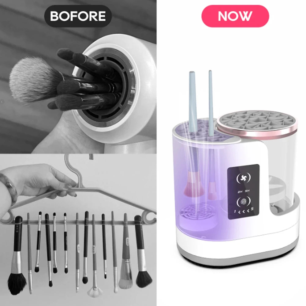 Electric Makeup Brush Cleaning Machine USB Plug Portable Cleaning Machine Makeup Brush Automatic Rotary Cleaning Machine Dryer.