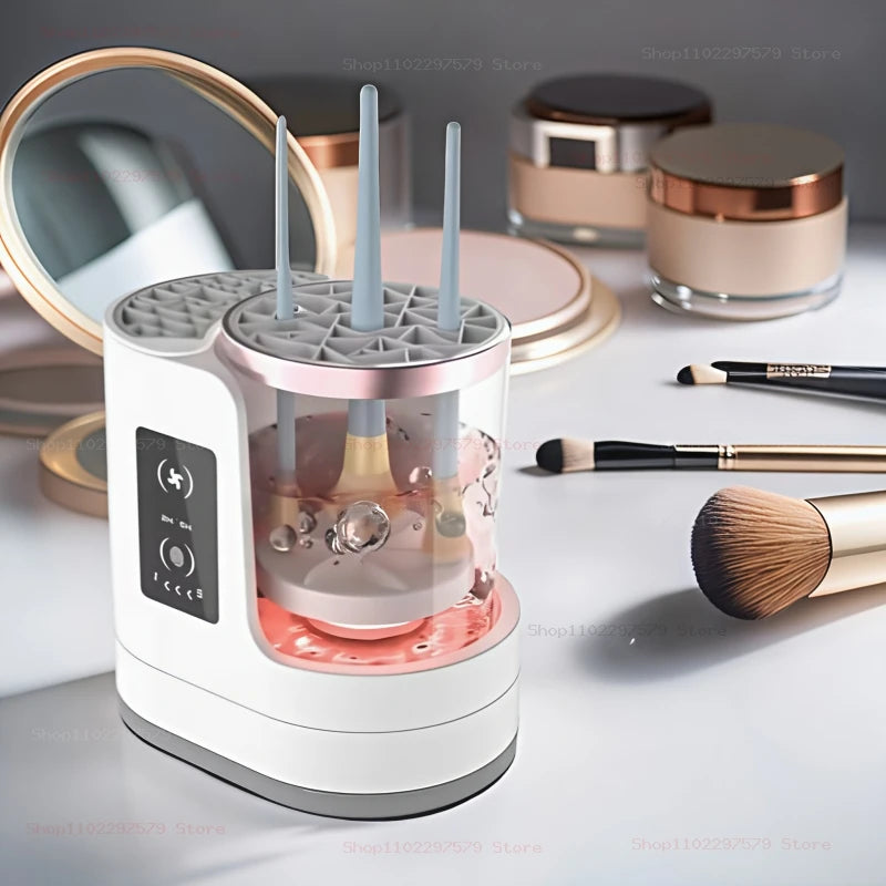 Electric Makeup Brush Cleaning Machine USB Plug Portable Cleaning Machine Makeup Brush Automatic Rotary Cleaning Machine Dryer.