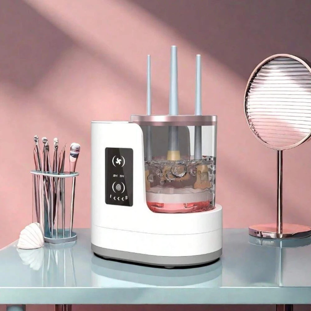 Electric Makeup Brush Cleaning Machine USB Plug Portable Cleaning Machine Makeup Brush Automatic Rotary Cleaning Machine Dryer.