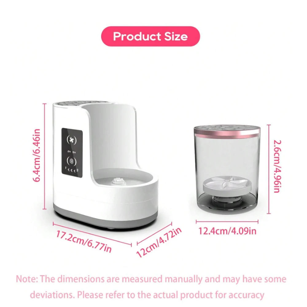 Electric Makeup Brush Cleaning Machine USB Plug Portable Cleaning Machine Makeup Brush Automatic Rotary Cleaning Machine Dryer.