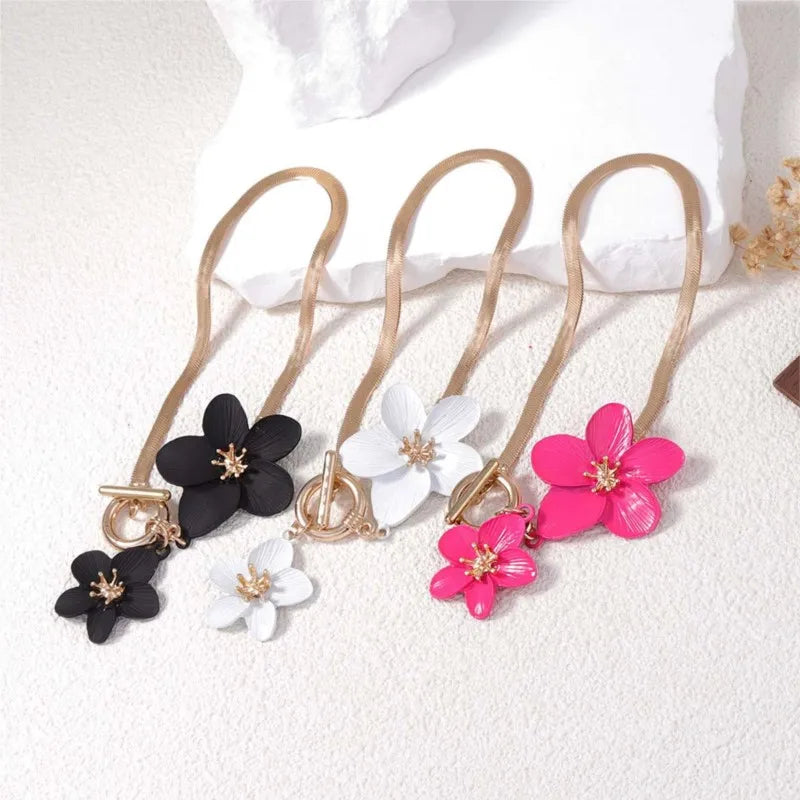 Elegant Chic Flower Pendant Anklet for Women Vacation & Daily Wear Summer Boho Foot Chain Party Jewelry Gifts